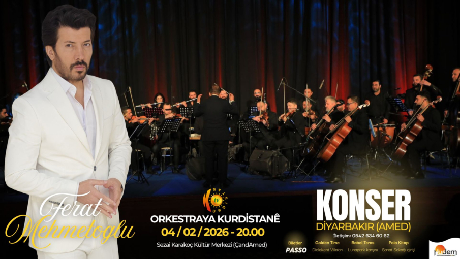 KONSERTA HUNERMENDÊ KURD FERAT Û ORKESTRAYA KURDİSTANÊ